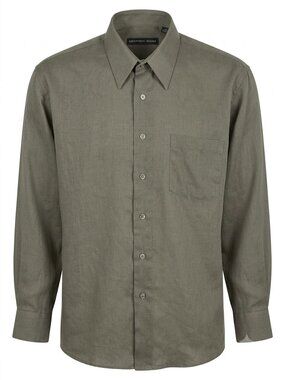 Geoffrey Beene Satinette Gray Dress Shirt 16.5 32/33